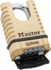 Master Lock ProSeries 6.56 in. H X 2-1/4 in. W Brass 4-Digit Combination Shrouded Shackle Padlock