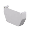 Amerimax 5.8 in. H x 4.5 in. W x 5 in. L White Vinyl Gutter End Cap (Pack of 20)