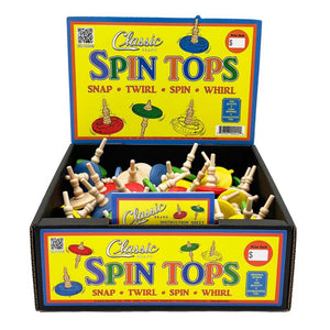 Aero-Motion Spin Top Wood Assorted 1 pc (Pack of 72)