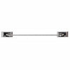 Decko Diamond Chrome Silver Towel Bar 18 in. L Steel