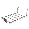 5 in. H X 7 in. W X 13 in. D Black Metal Shelf Bracket Holder-Large Pegboard Display