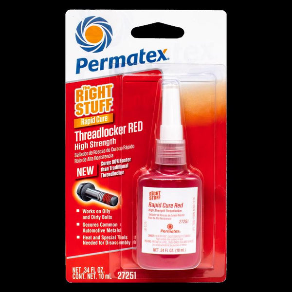 Gel fijador de roscas rojo Right Stuff de Permatex 10 ml