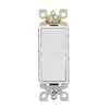 Leviton Decora 15 amps Three Pole 3-Way Rocker Switch White 10 pk - Open Box
