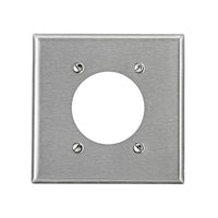 Leviton Silver 2 gang Stainless Steel Outlet Wall Plate 1 pk - Deal of The Week