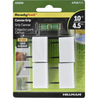 HILLMAN ReadyNail White Canvas Picture Hanger 10 lb 4 pc