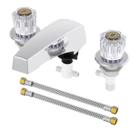 Home Plus 2-Handle Chrome Deck Mount Tub Faucet - Open Box