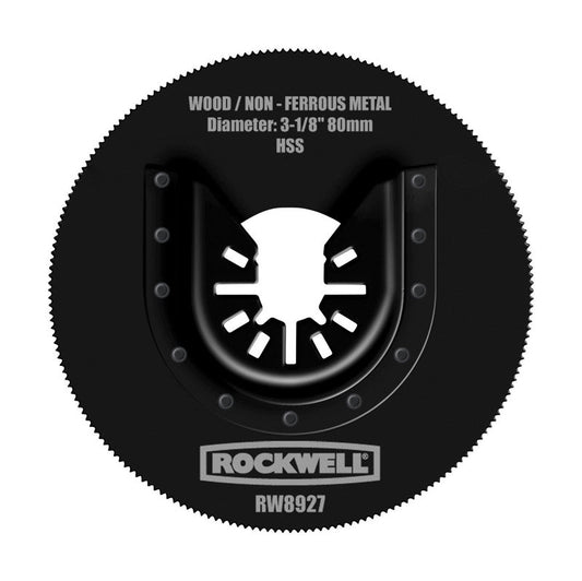 Rockwell Sonicrafter 3-1/8 in. L High Speed Steel Round Saw Blade 1 pk