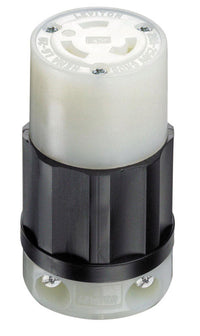Leviton Industrial Nylon Grounding Locking Connector L6-20R 16-10 AWG 2 Pole 3 Wire - Deal of The Week