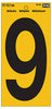 Hy-Ko 5 in. Reflective Black Vinyl Self-Adhesive Number 9 1 pc.