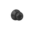 Schlage F-Series Plymouth Matte Black Entry Knobs Right or Left Handed