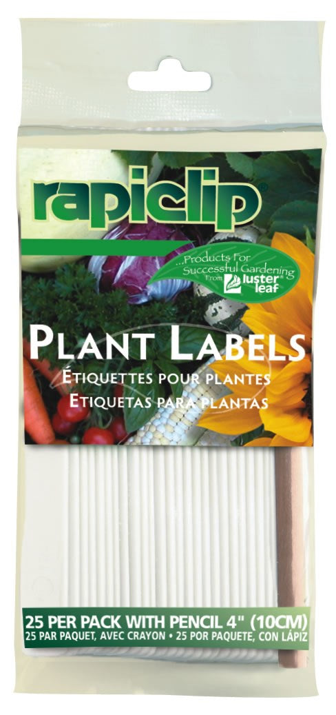 Luster Leaf 825 4" Rapiclip® Plant Labels With Pencil (Pack of 12)