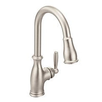 Spot resist stainless one-handle high arc pulldown kitchen faucet
