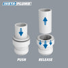 keeney insta plumb 1-1/4 in. D Plastic Trap Adapter