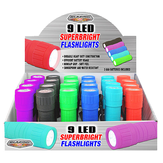 Blazing LEDz Assorted LED Flashlight AAA Battery (Pack of 24)