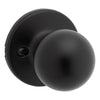 Kwikset Polo Matte Black Passage Knob 1-3/4 in. - Open Box