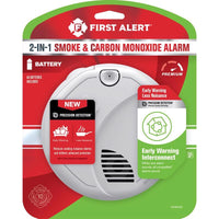 First Alert Wireless Interconnect Battery-Powered Photoelectric Smoke and Carbon Monoxide Detector - Open Box