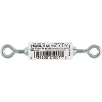Hampton Zinc-Plated Aluminum/Steel Turnbuckle 65 lb. (Pack of 10)