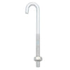 Hampton Small Zinc-Plated Silver Zinc 0.6875 in. L J-Bolt 125 lb. 1 pk (Pack of 10)