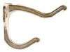 Ives by Schlage Medium Bright Nickel Aluminum 1-1/4 in. L Coat/Hat Hook 1 pk