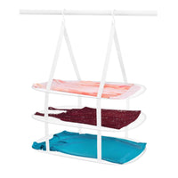 Whitmor 33 in. H X 27.25 in. W X 19.25 in. D Steel Hanging Collapsible Clothes Drying Rack