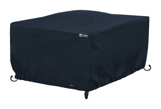 Classic Accessories 22 in. H X 42 in. W X 42 in. L Black Polyester Fire Pit Cover