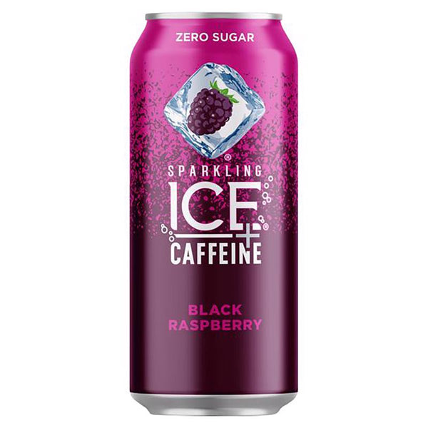 Bebida de frambuesa negra con gas y cafeína, 16 oz, 1 paquete (paquete de 12)