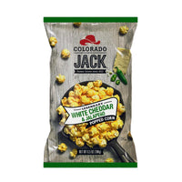 Colorado Jack Legendary White Cheddar and Jalapeno Gourmet Popcorn 6.5 oz Bagged (Pack of 12)