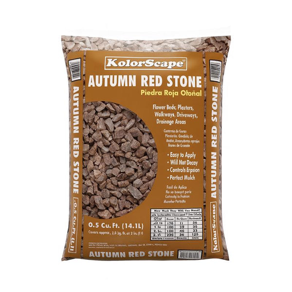 KSC Autumn Red Stone Decorative Stone .5 cu ft