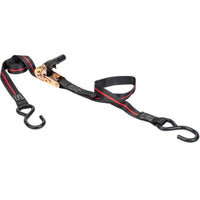 Keeper 1 in. W X 8 ft. L Black Tie Down w/Ratchet 500 lb 2 pk