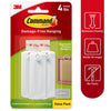 3M Command White Plastic 4 lb. 3 pk Picture Hanging Kit (Pack of 4)
