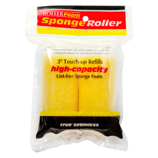 RollerLite Sponge 3 in. W X 3/8 in. Mini Paint Roller Cover Refill 2 pk