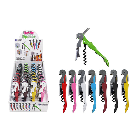 Diamond Visions Assorted Metal Corkscrew (Pack of 36).