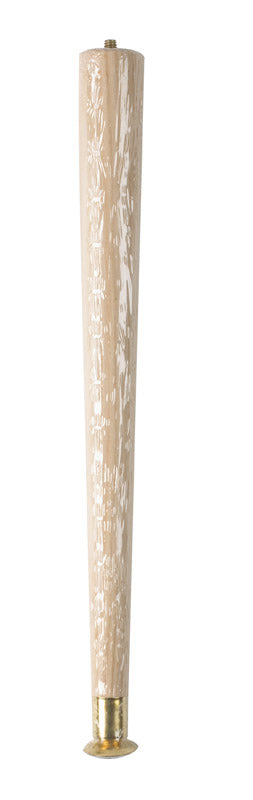 Waddell 15-1/2 in. H Round Tapered Wood Table Leg