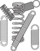 Prime-Line 4.625 in. L X 2.9 in. D Extension and Compression Assortment Spring 1 pk