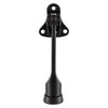National Hardware Zinc Matte Black Kick-Down Door Holder Mounts to wall 1.63 in. (Pack of 5)