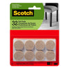 Scotch Felt Self Adhesive Protective Pad Beige Round 1 pk (Pack of 6)
