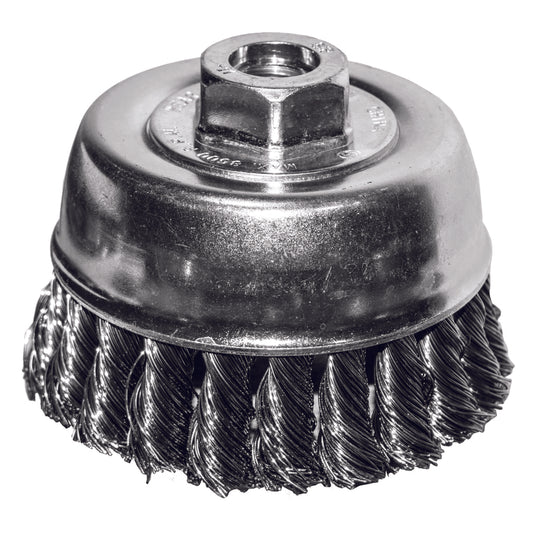 Century Drill & Tool 6 in.   Knot Wire Wheel Brush Steel 6600 rpm (Pack of 2)