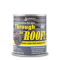 Sashco Through The Roof Clear Clear Elastomeric Roof Sealant 1 qt.