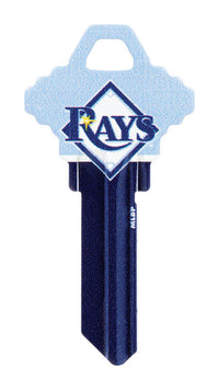 Hillman Tampa Bay Rays Painted Key House/Office Universal Key Blank Single sided (Pack of 6)