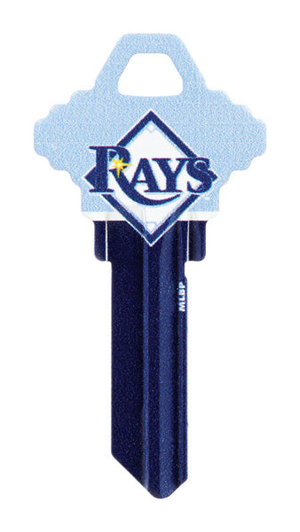 Hillman Tampa Bay Rays Painted Key House/Office Universal Key Blank Single sided (Pack of 6)