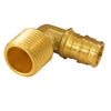 Apollo PEX-A 1/2 in. Expansion PEX in to X 1/2 in. D MNPT Brass 90 Degree Elbow