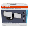 Sylvania Motion-Sensing Battery Powered LED Black Security Floodlight