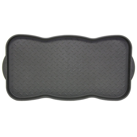 Sports Licensing Solutions Tred Black Plastic Nonslip Boot Tray 30 in. L x 15 in. W