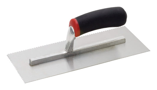 Hyde MaxxGrip 4-1/2 in. W X 11 in. L Carbon Steel V Notched Trowel (Pack of 5).