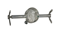 Raco RETRO-BASE 22.4 cu in Round Steel 1 gang Fan Box Gray