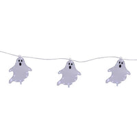 Celebrations Halloween White 16 in. LED 3 Ghost with stake Halloween Decor (Pack of 15)