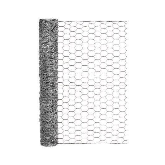 Garden Craft 24 in. H X 25 ft. L Galvanized Steel Poultry Netting 1 in.