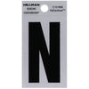 Hillman 2 in. Reflective Black Mylar Self-Adhesive Letter No 1 pc (Pack of 6)