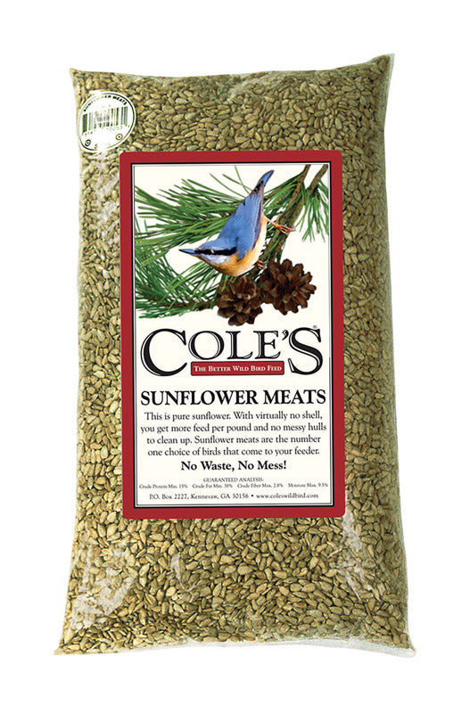 Cole's Assorted Species Sunflower Meats Wild Bird Food 20 lb
