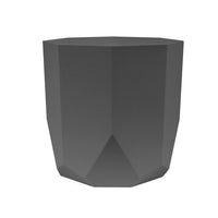 Bloem Charcoal Resin UV-Resistant Hexagon Tuxton Planter 8.125 H x 8 Dia. in.
